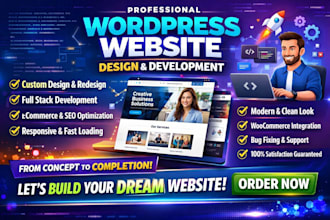 design redesign wordpres as full stack developer