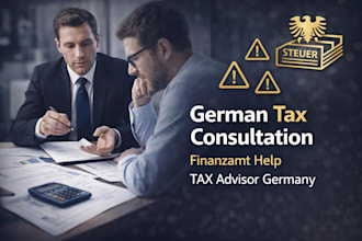 provide german tax consultation, finanzamt help, tax advisor germany english