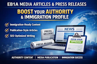 write and publish your eb1a media articles for immigration petition