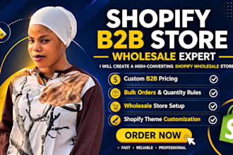 create a shopify wholesale b2b store with custom pricing and bulk orders
