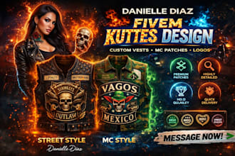 make fivem kuttes custom fivem clothing kuttes mc mc vest biker clothing kuttes