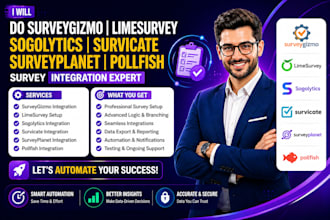 do surveygizmo limesurvey sogolytics survicate surveyplanet pollfish integration