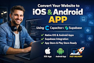 convert your website into ios and android app using capacitor and supabase