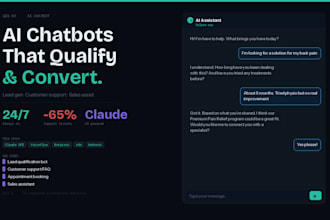 build an ai chatbot for lead generation or customer support using claude