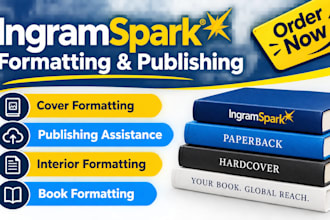 ingramspark hardcover formatting, ebook and paperback publishing on ingramspark