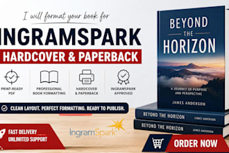 format your book for ingramspark hardcover and paperback