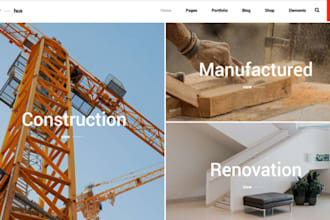 design wix thrive architect website construction firm design portfolio
