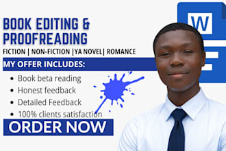 do critique book editing and proofreading for fiction and non fiction ya novel