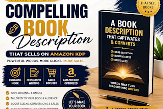 write a compelling ebook or book description that sells on amazon KDP