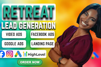 luxury wellness retreat leads marketing retreat center yoga healing retreat ads