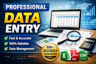 professionally enter the data of your brand or company