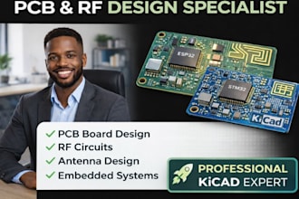 design pcb boards, rf circuits, antenna design, and embedded systems