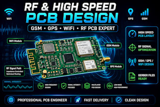 design rf high speed pcb for GSM gps wifi with optimized layout