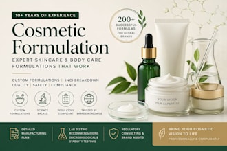 be your cosmetic formulation chemist and cosmetic formulator