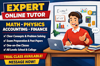 be your financial accounting and math tutor