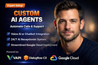 setup an ai agent using vapi dialogflow cx google cloud synthflow