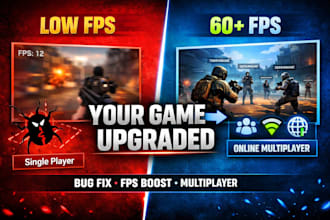 fix bugs, lag, fps drops, and multiplayer in unity