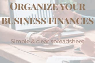 create a simple income and expense tracker for your business