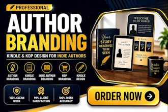 create kindle author branding and KDP design for indie authors