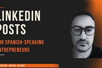 write linkedin posts for spanish speaking entrepreneurs in english