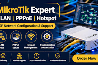 configure mikrotik router with vlan, hotspot and pppoe setup