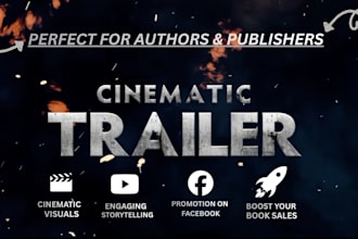create a stunning book trailer for authors and publishers