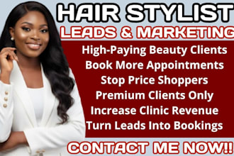 generate hair salon leads barbershop leads hairstylist booking hairstylist ads