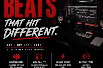 produce trap and rnb type beats for your song