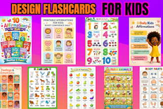 design custom printable flashcards of your choice