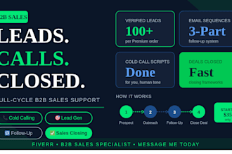 do b2b lead generation cold calling sales closing follow up outreach