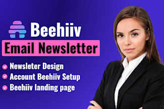 design beehiiv newsletter build beehiiv website beehiiv landing page beehive