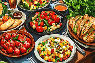 do food and drink illustration