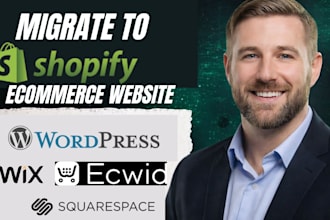 migrate to shopify website ecwid wordpress etsy  wix square space domaintransfer