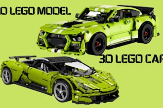 do custom lego model supercar moc design technic bike toy xml with instruction