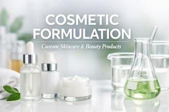be your formulator for skincare haircare and product development