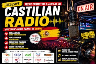 offer exclusive music promotion and airplay on castilian radio