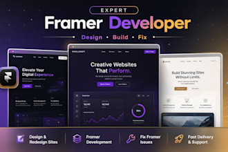 fix, redesign, clone your framer website and convert figma to framer