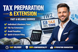 provide tax preparation and extension, fast and reliable service