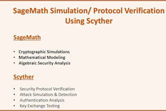 do protocol simulation using sagemath and scyther