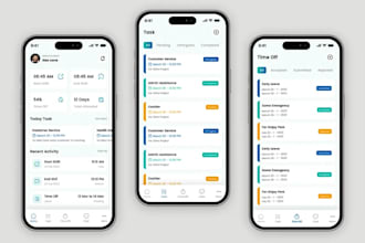 develop shift management app, staff planner app, attendance tracking app