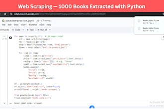 do web scraping, data mining and crawling with python