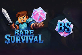 design professional minecraft server logo and full branding