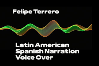 record a captivating spanish narration voice over for your video