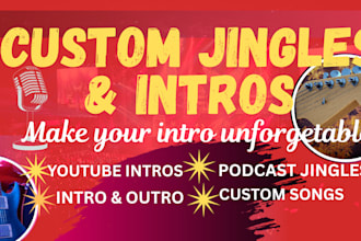 create jingles and intro as a female singer songwriter for youtube intro