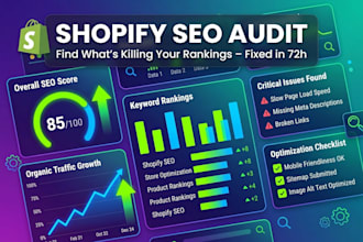 deliver a shopify SEO audit and fix list