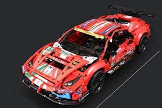 custom high quality 3d car modeling, bike rc model interior and exterior render