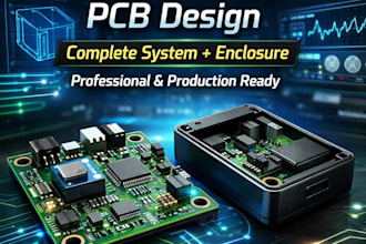 design complete tilt sensor system pcb with enclosure suport