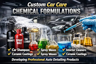develop compliant formulations cosmetic products car care auto detailing product