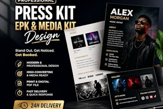 create high converting press kit epk for brands and artists