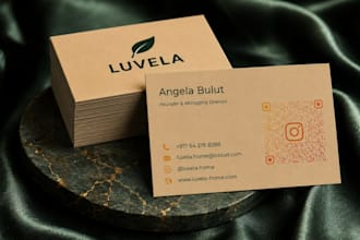 design creative double sided business card for your business